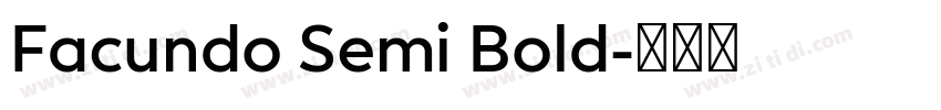 Facundo Semi Bold字体转换